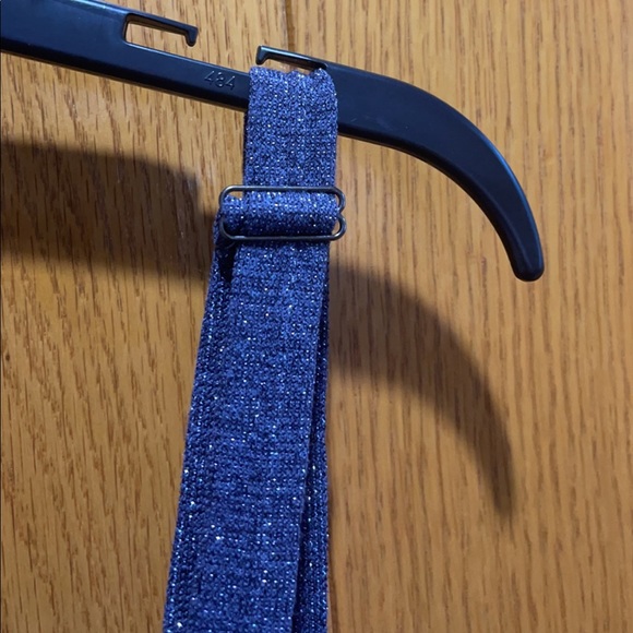 Women’s Formal Cocktail Dress Plus Size 18W Off Shoulder NAVY SILVER Gown NEW - Picture 7 of 8